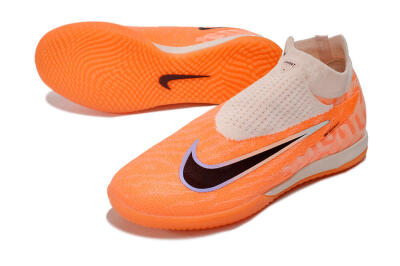 Men's Nike Phantom GX Elite DF IC Football Shoes - Pink/Black/Purple