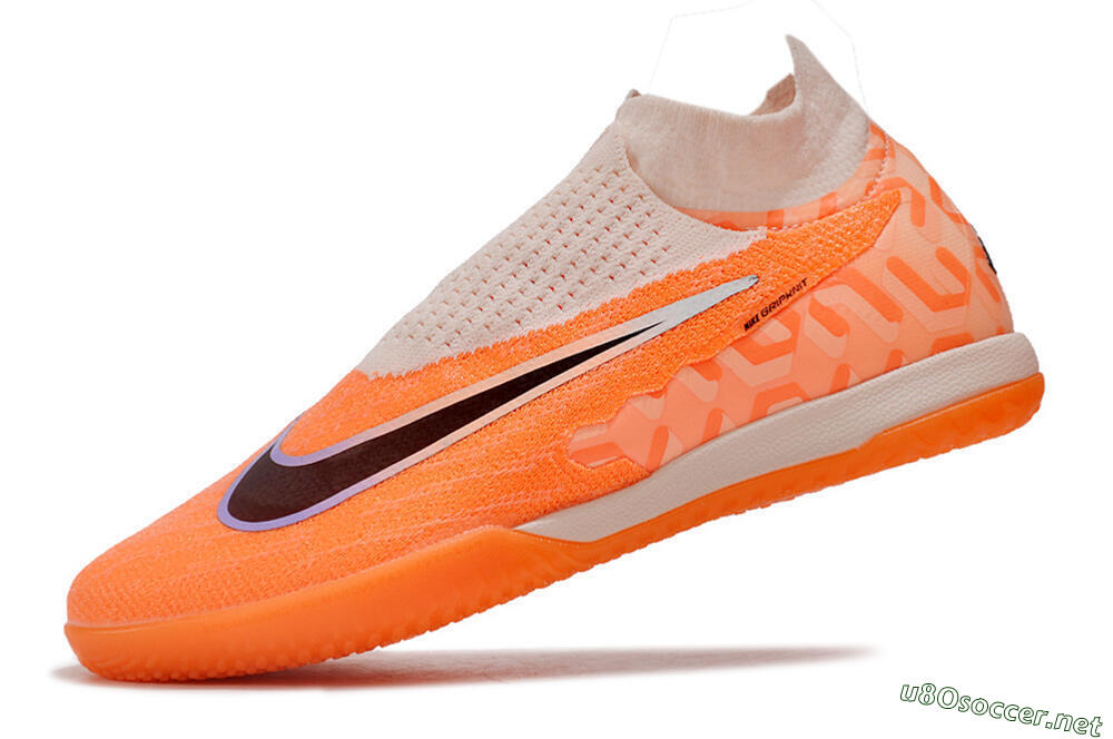 Men's Nike Phantom GX Elite DF IC Football Shoes - Pink/Black/Purple 5