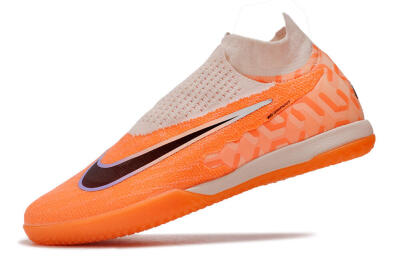 Men's Nike Phantom GX Elite DF IC Football Shoes - Pink/Black/Purple