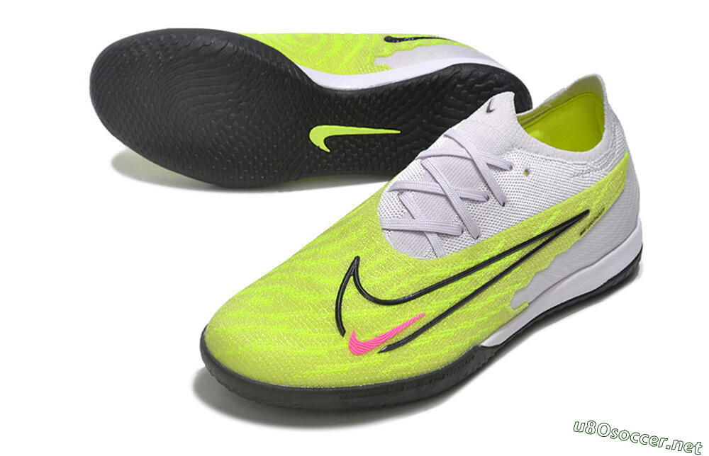 Men's Nike Phantom GX Elite IC Football Shoes - Yellow/Grey/Red/Black 3