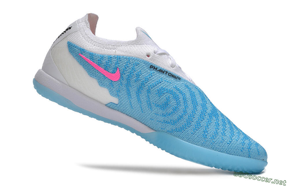Men's Nike Phantom GX Elite IC Football Shoes - Blue/White/Pink 4