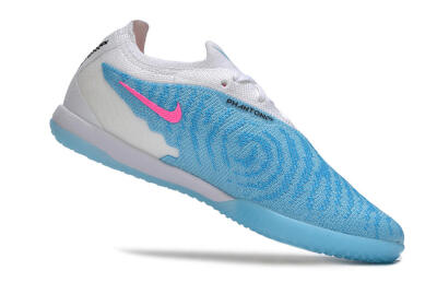 Men's Nike Phantom GX Elite IC Football Shoes - Blue/White/Pink