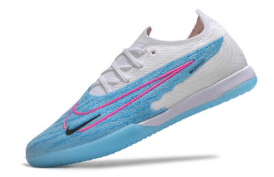 Men's Nike Phantom GX Elite IC Football Shoes - Blue/White/Pink