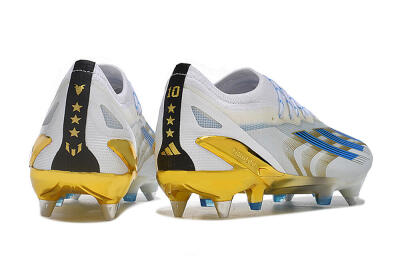 Men's Adidas X Crazyfast.1 SG Football Boots - White/Blue/Gold