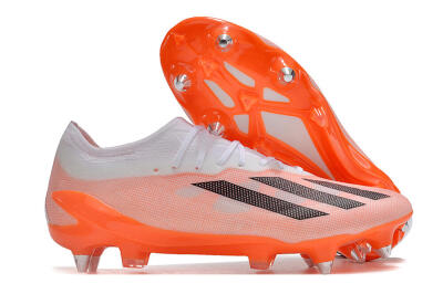 Men's Adidas X Crazyfast.1 SG Football Boots - White/Orange/Black
