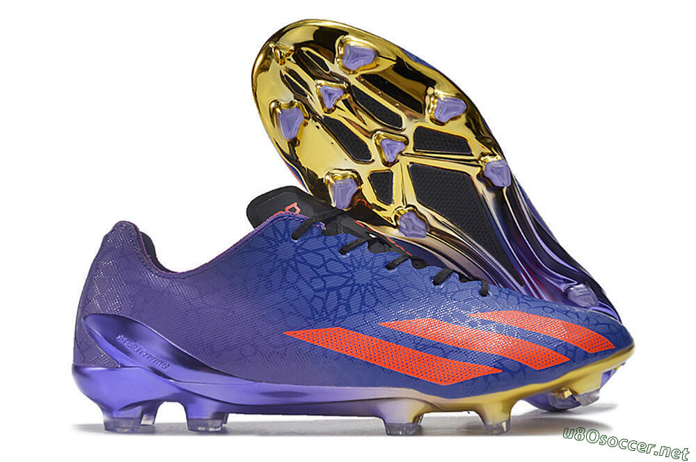 Men's Adidas X Crazyfast.1 FG Football Boots - Blue/Purple/Red 2