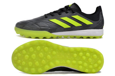 Men's Adidas Copa Pure.3 TF Football Shoes - Black/Yellow/White