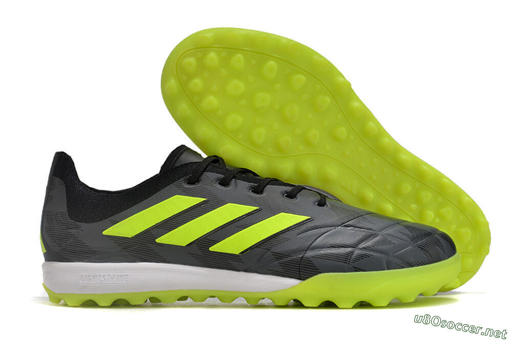 Men's Adidas Copa Pure.3 TF Football Shoes - Black/Yellow/White 2