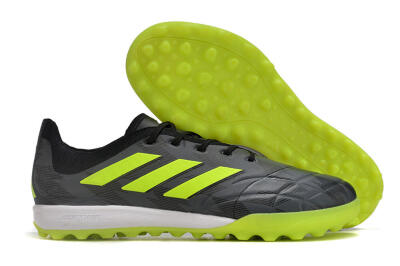 Men's Adidas Copa Pure.3 TF Football Shoes - Black/Yellow/White