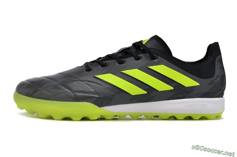 Men's Adidas Copa Pure.3 TF Football Shoes - Black/Yellow/White 0