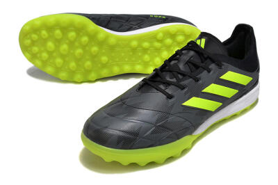 Men's Adidas Copa Pure.3 TF Football Shoes - Black/Yellow/White