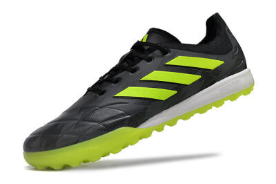 Men's Adidas Copa Pure.3 TF Football Shoes - Black/Yellow/White