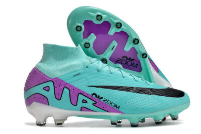 Men's Nike Air Zoom Mercurial Superfly 9 Elite AG Football Boots - Blue/Purple/Black