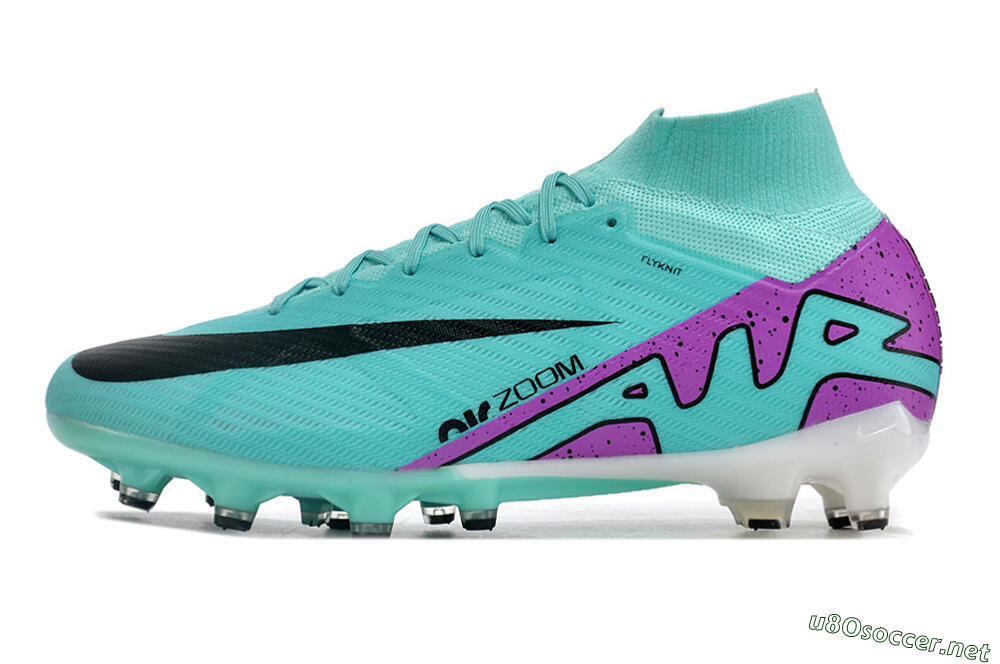 Men's Nike Air Zoom Mercurial Superfly 9 Elite AG Football Boots - Blue/Purple/Black 0