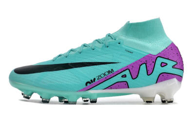 Men's Nike Air Zoom Mercurial Superfly 9 Elite AG Football Boots - Blue/Purple/Black