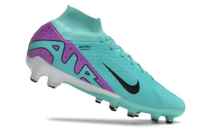 Men's Nike Air Zoom Mercurial Superfly 9 Elite AG Football Boots - Blue/Purple/Black