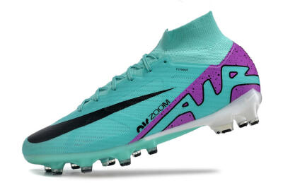 Men's Nike Air Zoom Mercurial Superfly 9 Elite AG Football Boots - Blue/Purple/Black