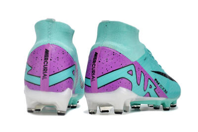 Men's Nike Air Zoom Mercurial Superfly 9 Elite AG Football Boots - Blue/Purple/Black