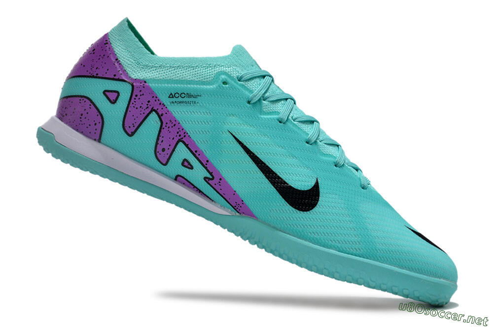 Men's Nike Air Zoom Mercurial Vapor 15 Elite IC Football Shoes - Blue/Purple/Black 4