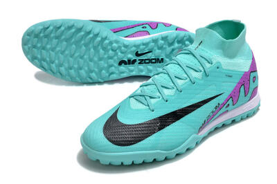 Unisex Nike Air Zoom Mercurial Superfly 9 Elite TF Football Shoes - Blue/Black/Purple