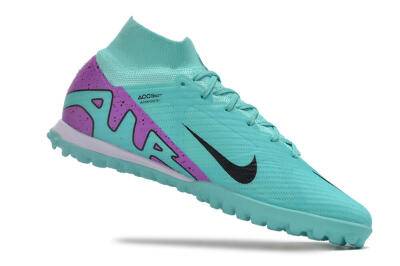 Unisex Nike Air Zoom Mercurial Superfly 9 Elite TF Football Shoes - Blue/Black/Purple