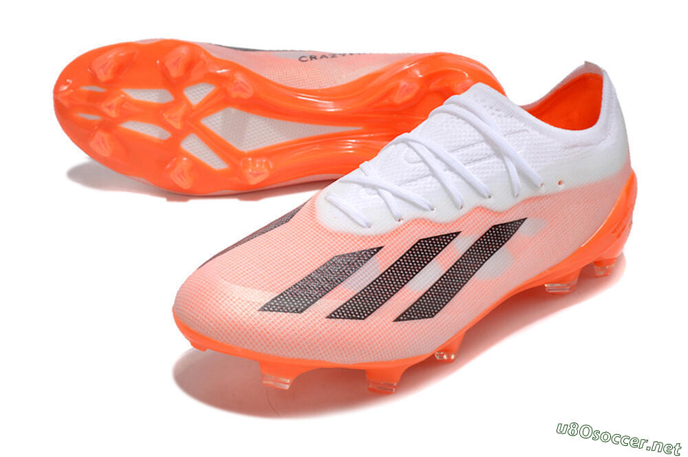 Men's Adidas X Crazyfast.1 FG Football Boots - White/Red/Black 3