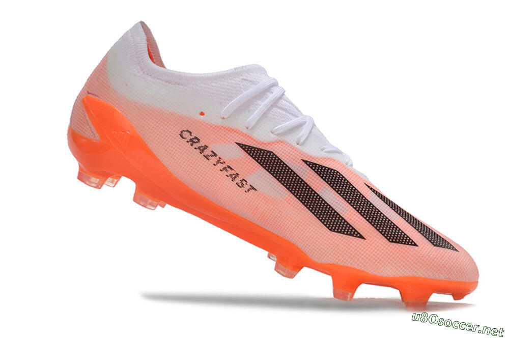 Men's Adidas X Crazyfast.1 FG Football Boots - White/Red/Black 4