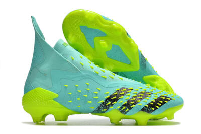 Unisex Adidas Predator Freak+ FG Football Boots - Blue/Black/Green