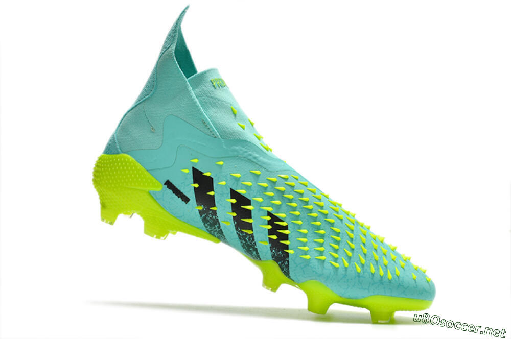 Unisex Adidas Predator Freak+ FG Football Boots - Blue/Black/Green 4