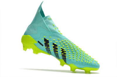 Unisex Adidas Predator Freak+ FG Football Boots - Blue/Black/Green