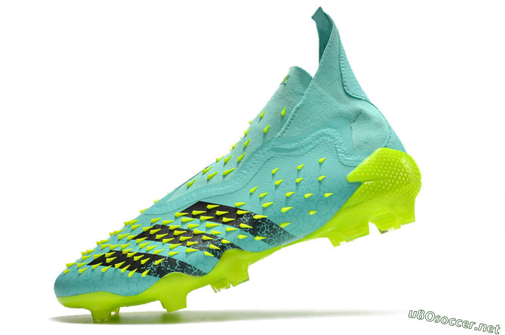 Unisex Adidas Predator Freak+ FG Football Boots - Blue/Black/Green 5