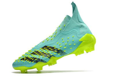 Unisex Adidas Predator Freak+ FG Football Boots - Blue/Black/Green