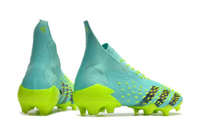 Unisex Adidas Predator Freak+ FG Football Boots - Blue/Black/Green
