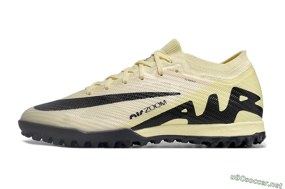 Men's Nike Air Zoom Mercurial Vapor 15 Elite TF Football Shoes - Beige/Black 0