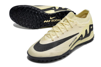 Men's Nike Air Zoom Mercurial Vapor 15 Elite TF Football Shoes - Beige/Black