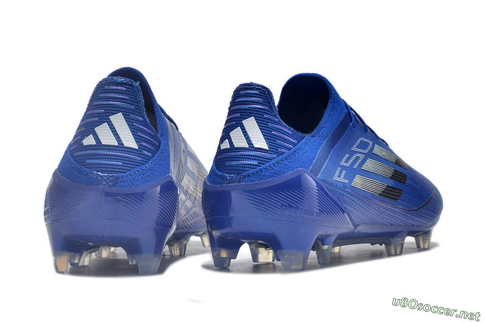 Men's Adidas F50 Adizero FG Football Boots - Blue/Silver/Black 6