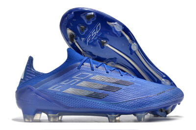 Men's Adidas F50 Adizero FG Football Boots - Blue/Silver/Black
