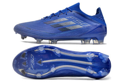 Men's Adidas F50 Adizero FG Football Boots - Blue/Silver/Black