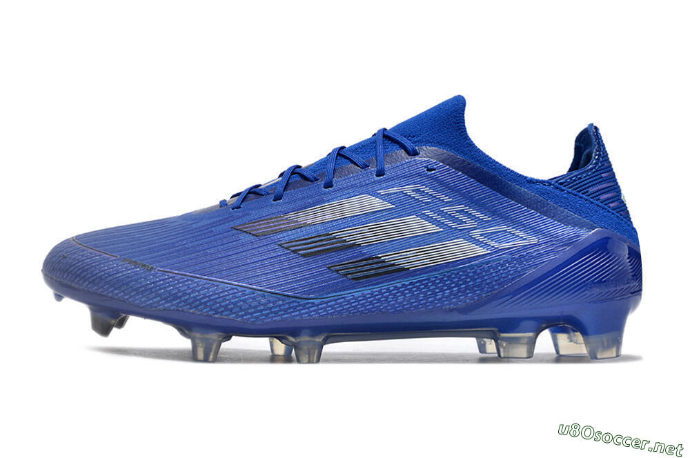 Men's Adidas F50 Adizero FG Football Boots - Blue/Silver/Black 0