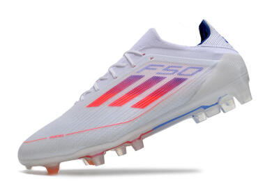 Men's Adidas F50 Adizero FG Football Boots - White/Red/Blue