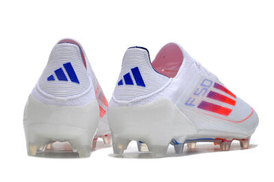 Men's Adidas F50 Adizero FG Football Boots - White/Red/Blue