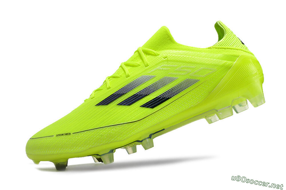 Men's Adidas F50 Adizero FG Football Boots - Yellow/Black 5
