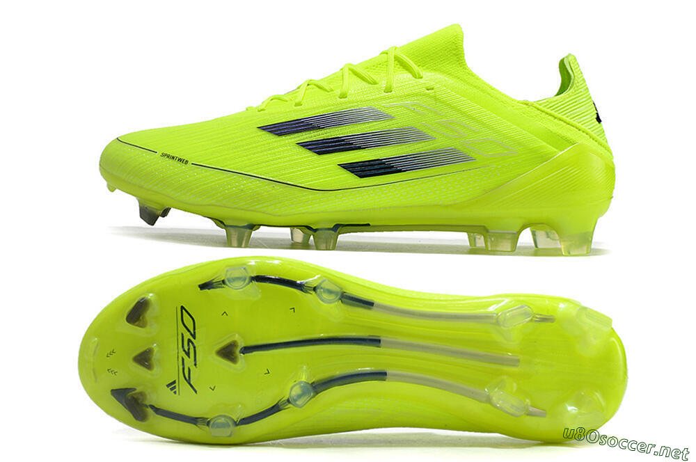 Men's Adidas F50 Adizero FG Football Boots - Yellow/Black 1