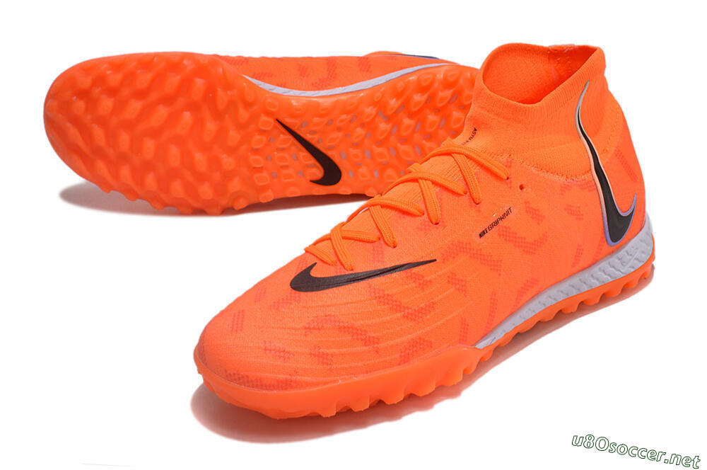 Men's Nike Phantom Luna Elite NU TF Football Shoes - Orange/Purple/Black 3