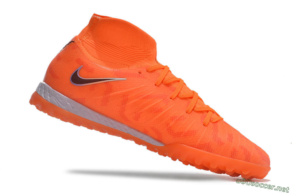 Men's Nike Phantom Luna Elite NU TF Football Shoes - Orange/Purple/Black 6