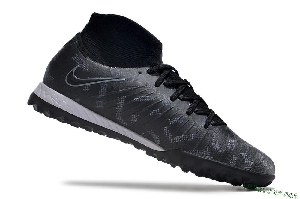 Men's Nike Phantom Luna Elite NU TF Football Shoes - Black/Grey/White 4