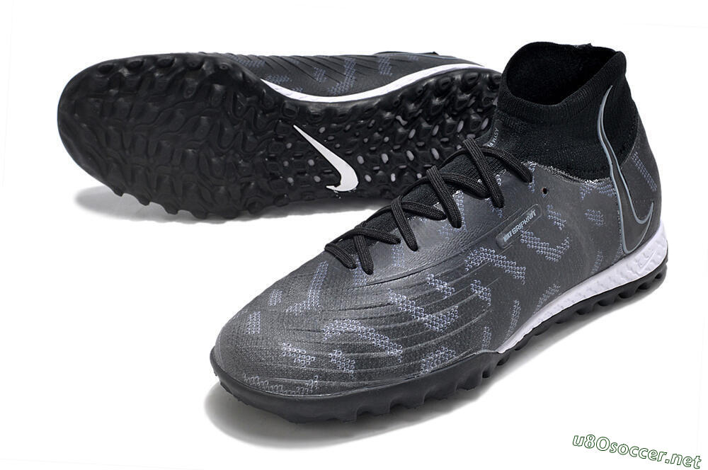 Men's Nike Phantom Luna Elite NU TF Football Shoes - Black/Grey/White 3