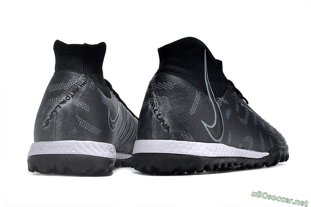 Men's Nike Phantom Luna Elite NU TF Football Shoes - Black/Grey/White 6