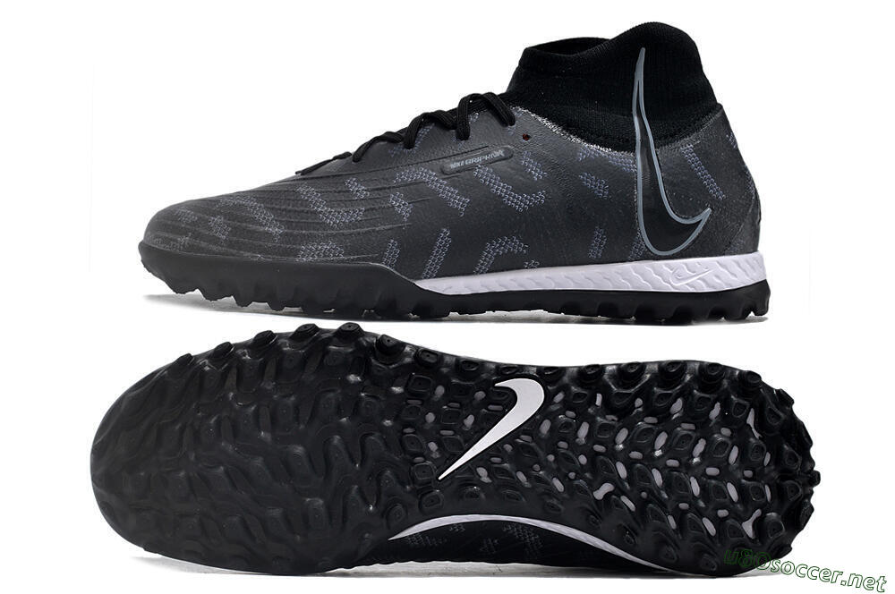 Men's Nike Phantom Luna Elite NU TF Football Shoes - Black/Grey/White 1