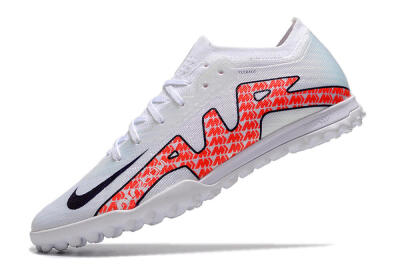 Men's Nike Air Zoom Mercurial Vapor 15 Elite TF Football Shoes - White/Red/Black
